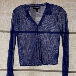 FOREVER 21 PEACOCK KNIT TOP